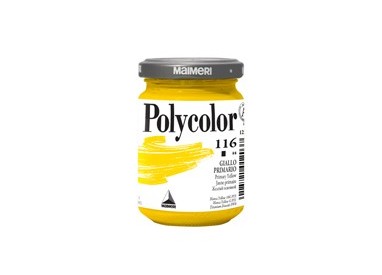 Colore vinilico Polycolor vasetto 140 ml giallo primario Maimeri