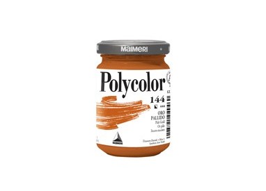 Colore vinilico Polycolor vasetto 140 ml oro pallido Maimeri
