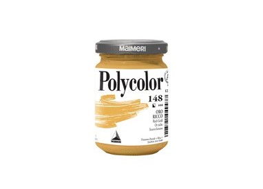 Colore vinilico Polycolor vasetto 140 ml oro ricco Maimeri