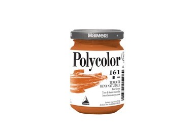 Colore vinilico Polycolor vasetto 140 ml terra di Siena naturale Maimeri