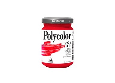 Colore vinilico Polycolor vasetto 140 ml rosso sandalo Maimeri