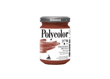 Colore vinilico Polycolor vasetto 140 ml terra di Siena bruciata Maimeri