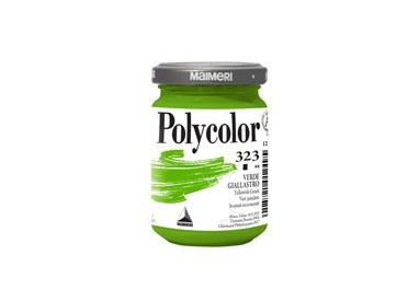 Colore vinilico Polycolor vasetto 140 ml verde giallastro Maimeri
