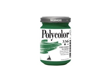 Colore vinilico Polycolor vasetto 140 ml verde ossido di cromo Maimeri