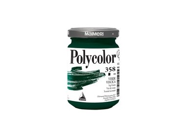 Colore vinilico Polycolor vasetto 140 ml verde vescica Maimeri