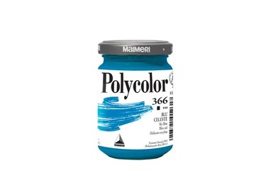 Colore vinilico Polycolor vasetto 140 ml celeste Maimeri