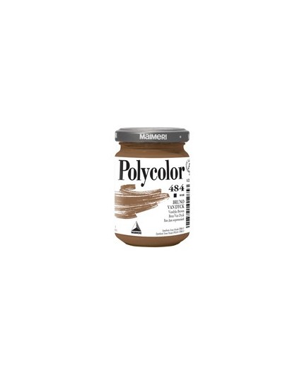 Colore vinilico Polycolor vasetto 140 ml Bruno Van Dyck Maimeri