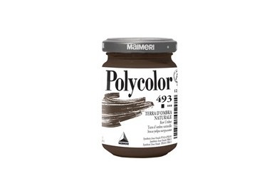 Colore vinilico Polycolor vasetto 140 ml terra d'ombra naturale Maimeri