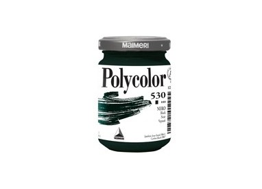 Colore vinilico Polycolor vasetto 140 ml nero Maimeri