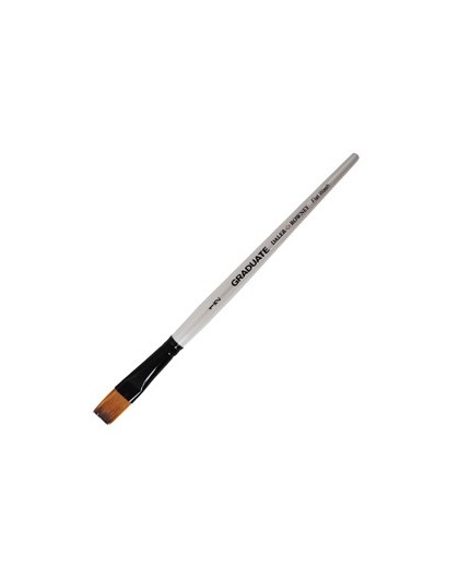 Pennello sintetico Graduate piatto quadrato n.1/2 manico corto Daler Rowney
