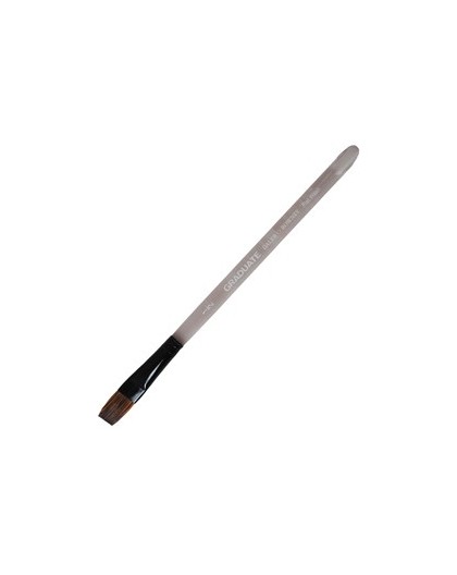 Pennello pelo pony piatto quadrato Graduate n.1/2 manico corto Daler Rowney