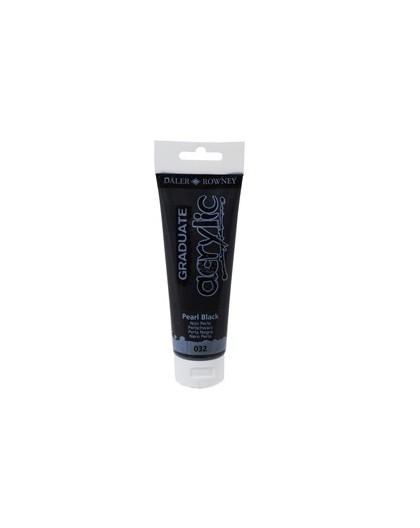 Colore acrilico fine Graduate tubo 120 ml nero perla Daler Rowney