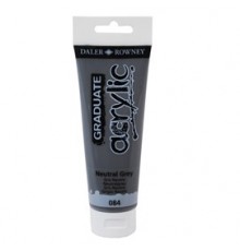 Colore acrilico fine Graduate tubo 120 ml grigio neutro Daler Rowney