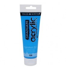Colore acrilico fine Graduate tubo 120 ml ceruleo imit. Daler Rowney