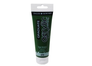 Colore acrilico fine Graduate tubo 120 ml verde vescica Daler Rowney