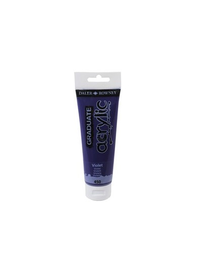 Colore acrilico fine Graduate tubo 120 ml violetto Daler Rowney