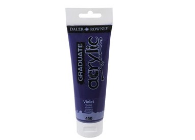 Colore acrilico fine Graduate tubo 120 ml violetto Daler Rowney