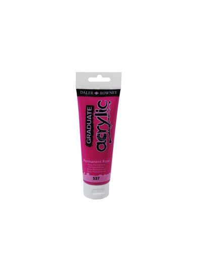 Colore acrilico fine Graduate tubo 120ml rosa permanente Daler Rowney