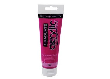 Colore acrilico fine Graduate tubo 120ml rosa permanente Daler Rowney