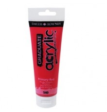 Colore acrilico fine Graduate tubo 120ml rosso primario Daler Rowney