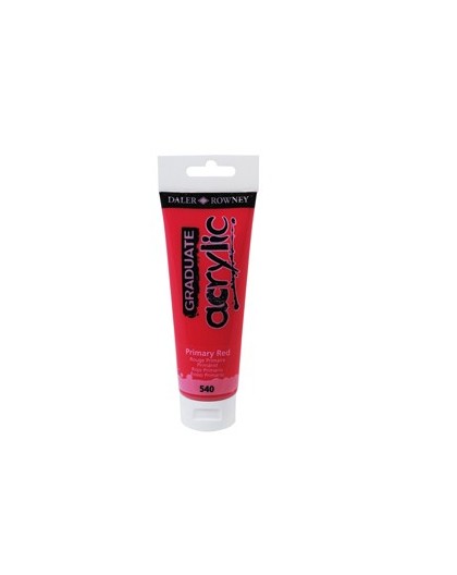 Colore acrilico fine Graduate tubo 120ml rosso primario Daler Rowney