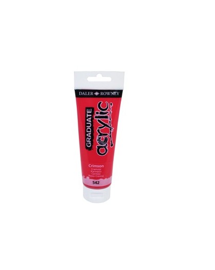 Colore acrilico fine Graduate tubo 120ml cremisi Daler Rowney