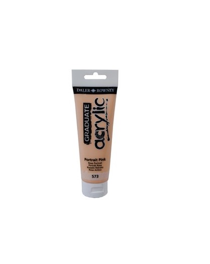 Colore acrilico fine Graduate tubo 120ml rosa incarnato Daler Rowney