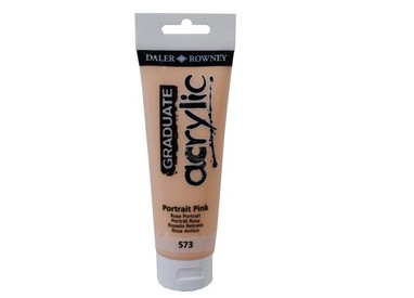 Colore acrilico fine Graduate tubo 120ml rosa incarnato Daler Rowney