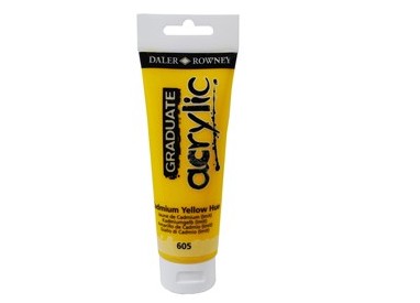 Colore acrilico fine Graduate tubo 120ml giallo cadmio imit. Daler Rowney