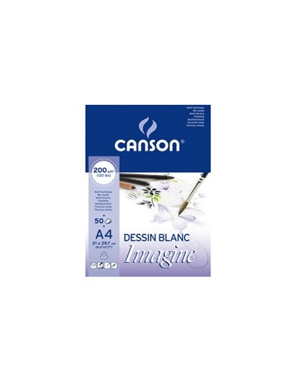 Blocco collato lato corto IMAGINE A4 50 fg. 200 gr.
