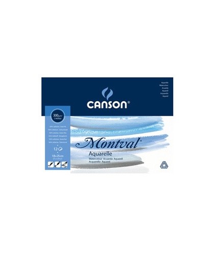 Blocco collato lato corto MONTVAL 18x25cm 12 fg. 300 gr.