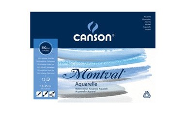 Blocco collato lato corto MONTVAL 18x25cm 12 fg. 300 gr.