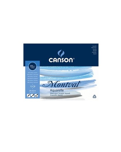 Blocco collato lato corto MONTVAL 24x32cm 12 fg. 300 gr.