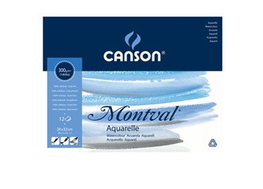 Blocco collato lato corto MONTVAL 24x32cm 12 fg. 300 gr.