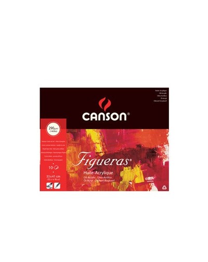 Blocco collato lato corto FIGUERAS 33x41 cm - 6F 10 fg. 290 gr. Canson