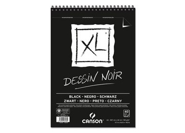Album spiralato lato corto XL BLACK A3 40 fg. 150 gr. Canson