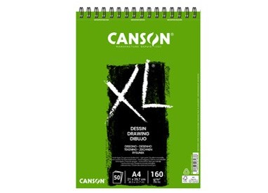 Album spiralato lato corto XL DRAWING A4 50 fg. 160 gr. Canson