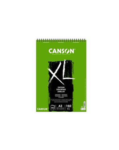 Album spiralato lato corto XL DRAWING A3 50 fg. 160 gr. Canson
