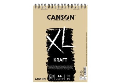 Album spiralato lato corto XL KRAFT A4 60 fg. 90 gr. Canson