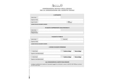 Modulo per conferimento/revoca deleghe cass.fisc. 29,7x21cm E0019 Edipro