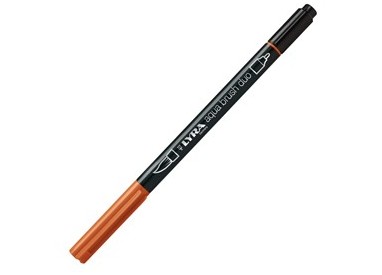 Pennarello a 2 punte AQUA BRUSH DUO cinabro LYRA L6520017