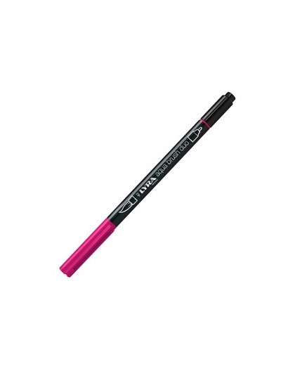 Pennarello a 2 punte AQUA BRUSH DUO carminio chiaro LYRA L6520027