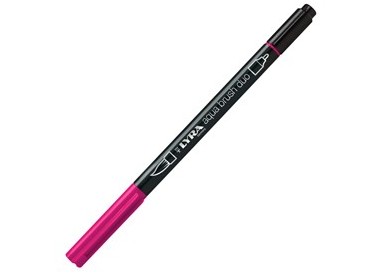 Pennarello a 2 punte AQUA BRUSH DUO carminio chiaro LYRA L6520027