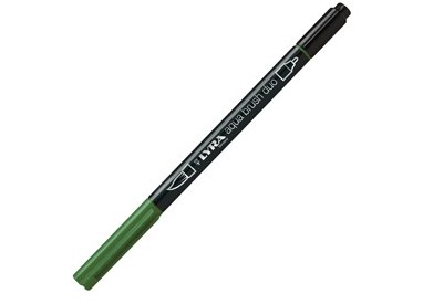 Pennarello a 2 punte AQUA BRUSH DUO verde oliva LYRA L6520073