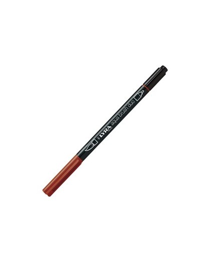 Pennarello a 2 punte AQUA BRUSH DUO rosso indiano LYRA L6520092
