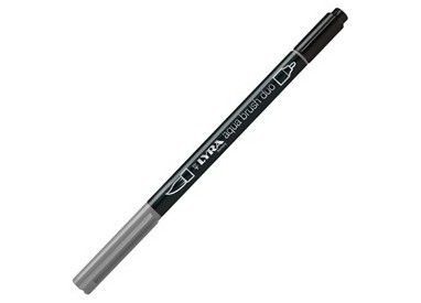 Pennarello a 2 punte AQUA BRUSH DUO grigio chiaro freddo LYRA L6520095