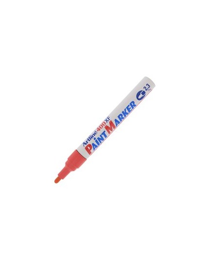 Marcatore artline A 400 punta tonda a vernice rosso