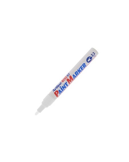 Marcatore artline A 400 punta tonda a vernice bianco