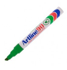 Marcatore artline A 90 permanente punta scalpello verde