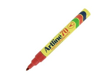 Marcatore artline A 70 permanente punta tonda rosso